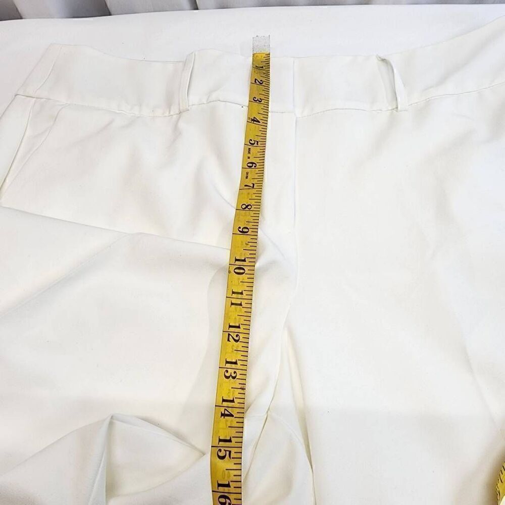 Lane Bryant Size 18 White Wide Leg Cropped Trousers O18 - Picture 5 of 9